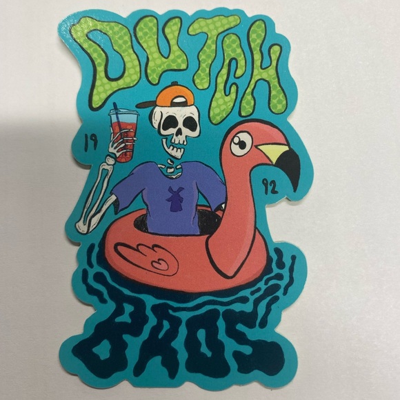Dutch Bros New Release Sticker 2023 June Floating Skeleton. - Picture 1 of 1